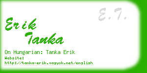 erik tanka business card